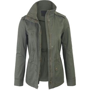 Amazon KOGMO Women’s Military Anorak Safari Jacket with Pockets